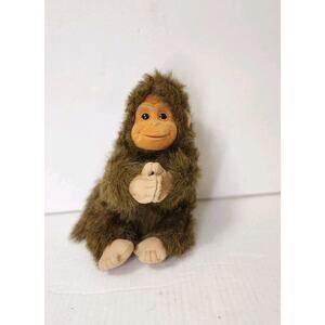 Vintage 1994 Hosung Monkey Chimp Plush Velvet Face Baby Official Hosung 10 Inch